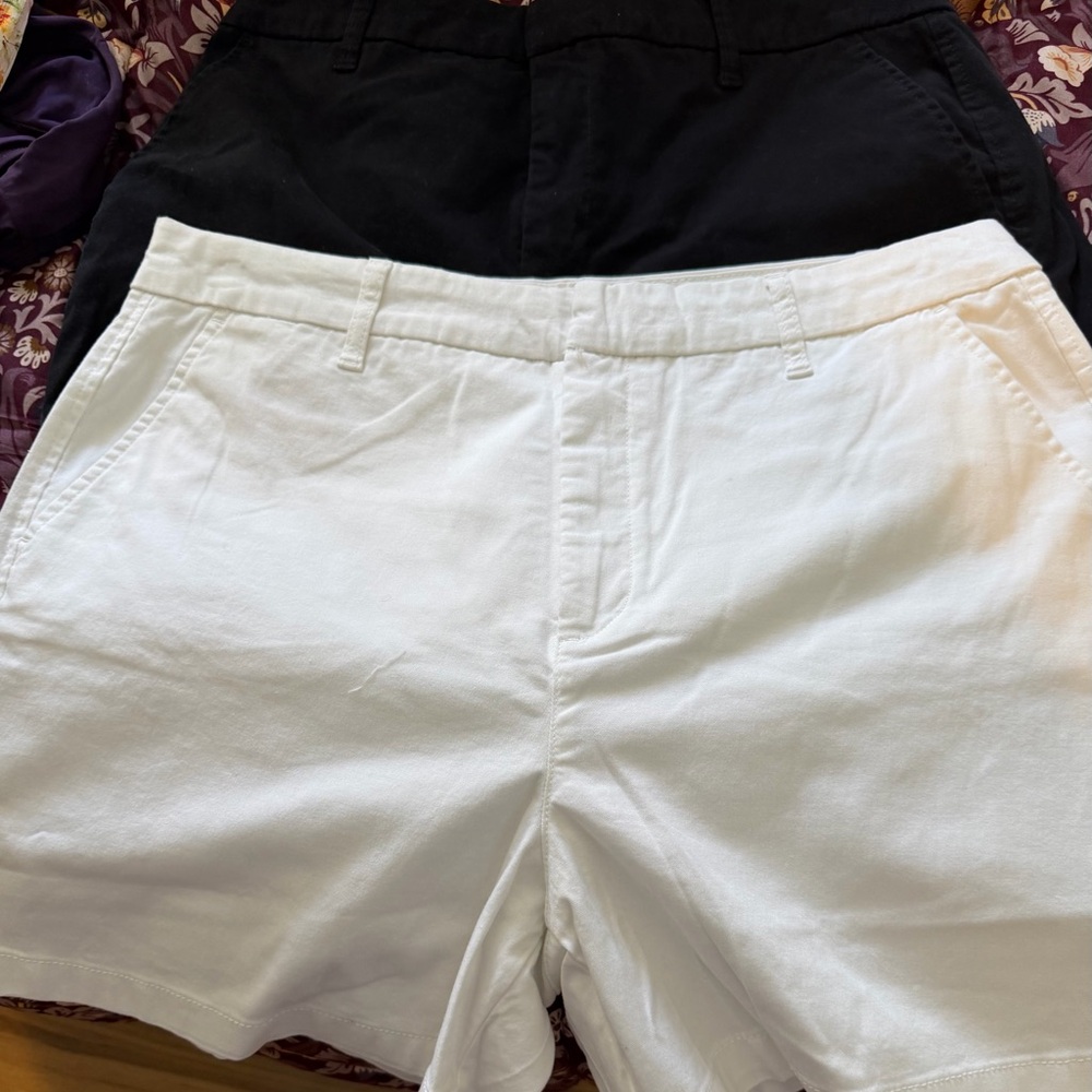 Gloria Vanderbilt White High-Waist Women's Shorts